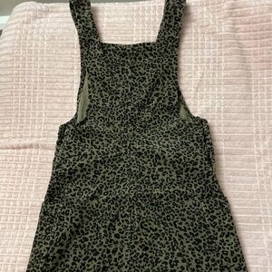 Animal print winter dress